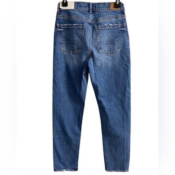 American eagle jeans light wash super high rise straight leg 25 W‎ NWT - Picture 2 of 8